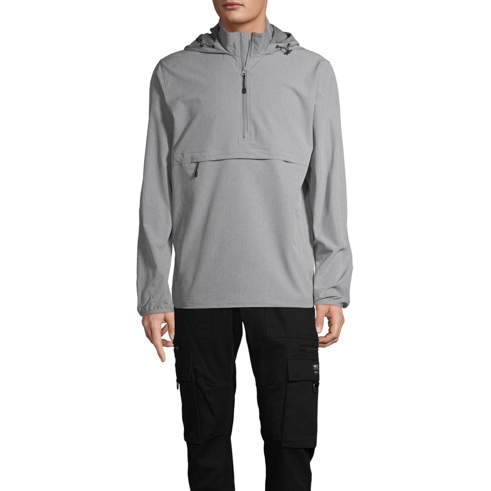 Men's Gray Hooded Jacket